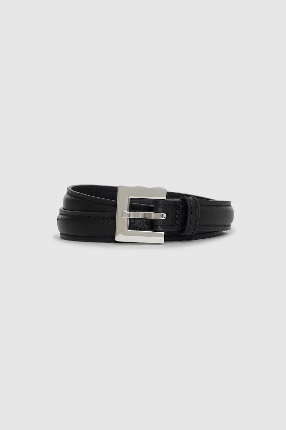 Nicola Belt - Black With Silver