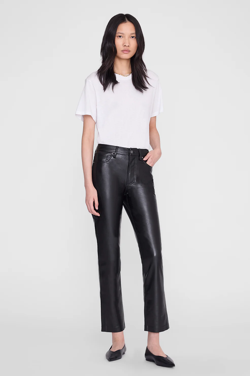 Bruno Pant - Black Recycled Leather