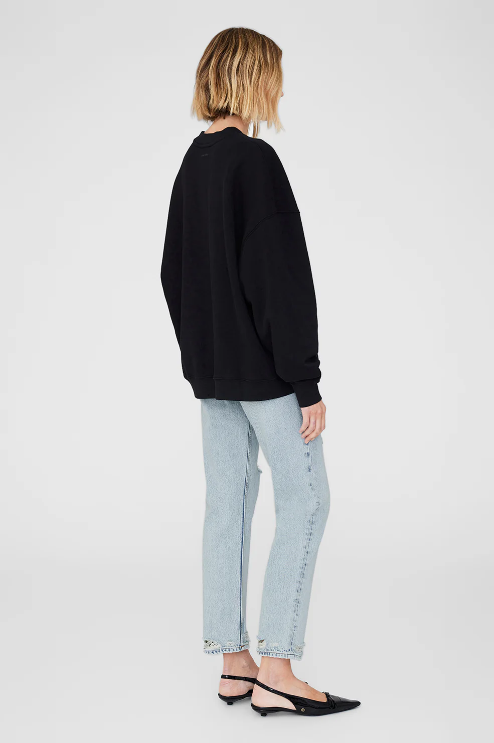 1045-miles-oversized-sweatshirt-letterman-black-2.webp Miles Oversized Sweatshirt Letterman - Black