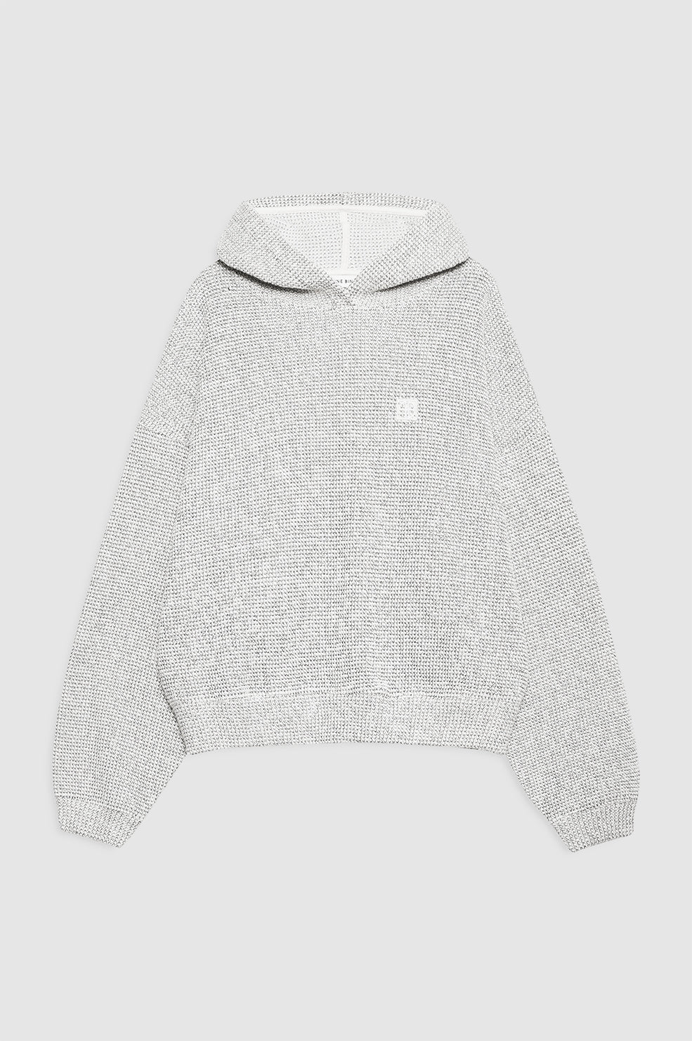 Alec Hoodie Framed Monogram - Ivory And Black