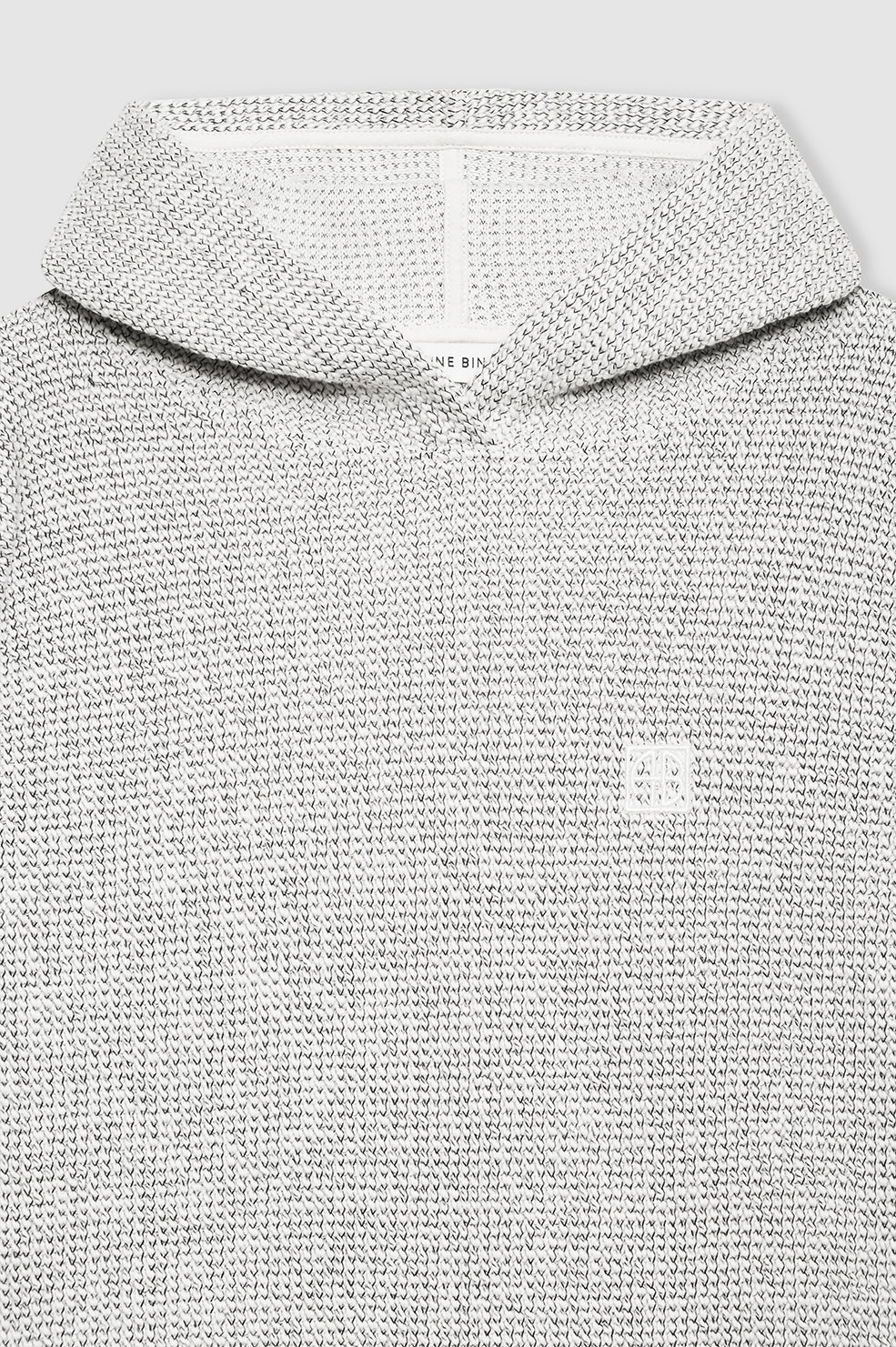 Alec Hoodie Framed Monogram - Ivory And Black