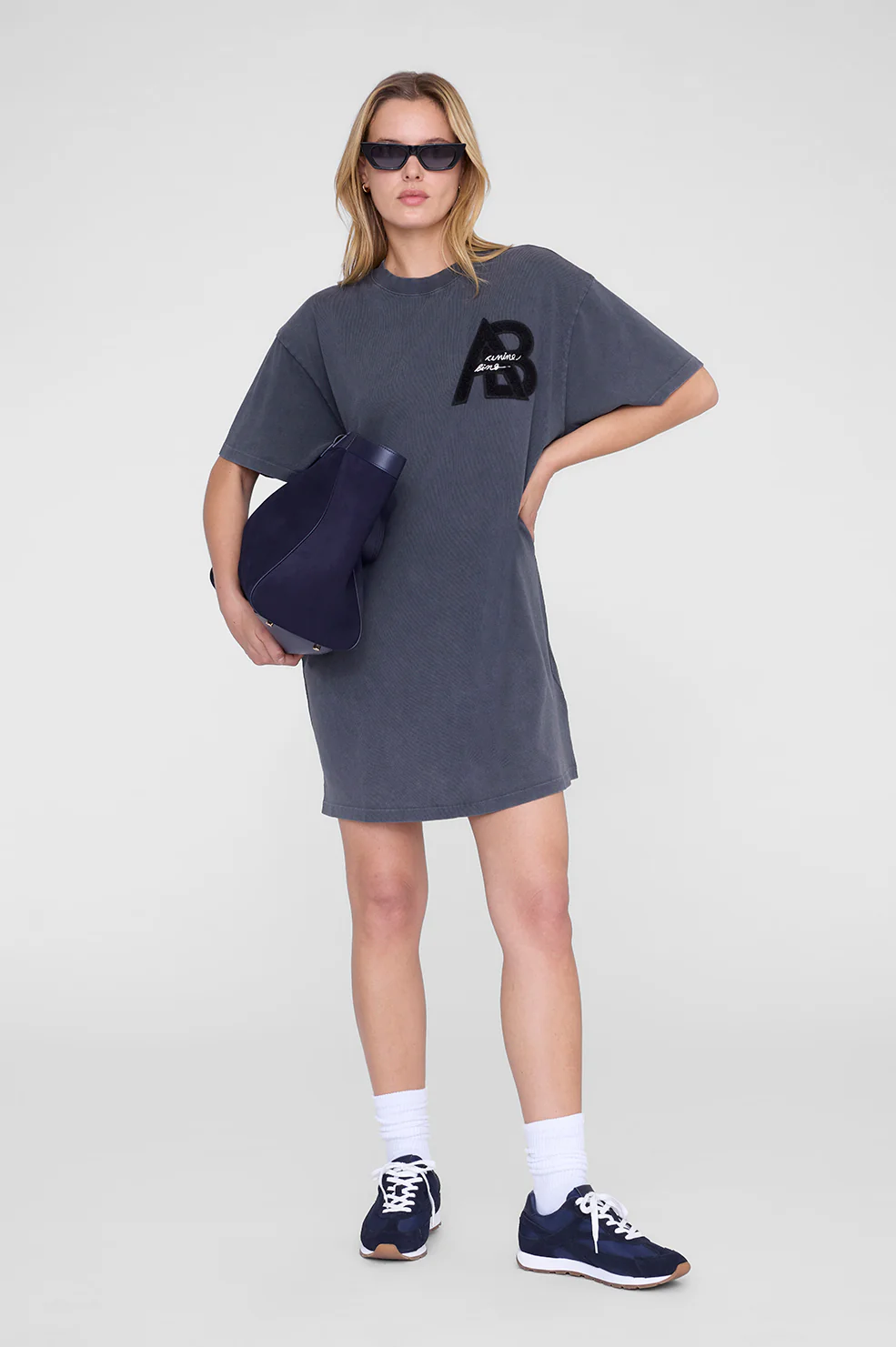 Beth Mini Dress Anine Bing - Washed Black