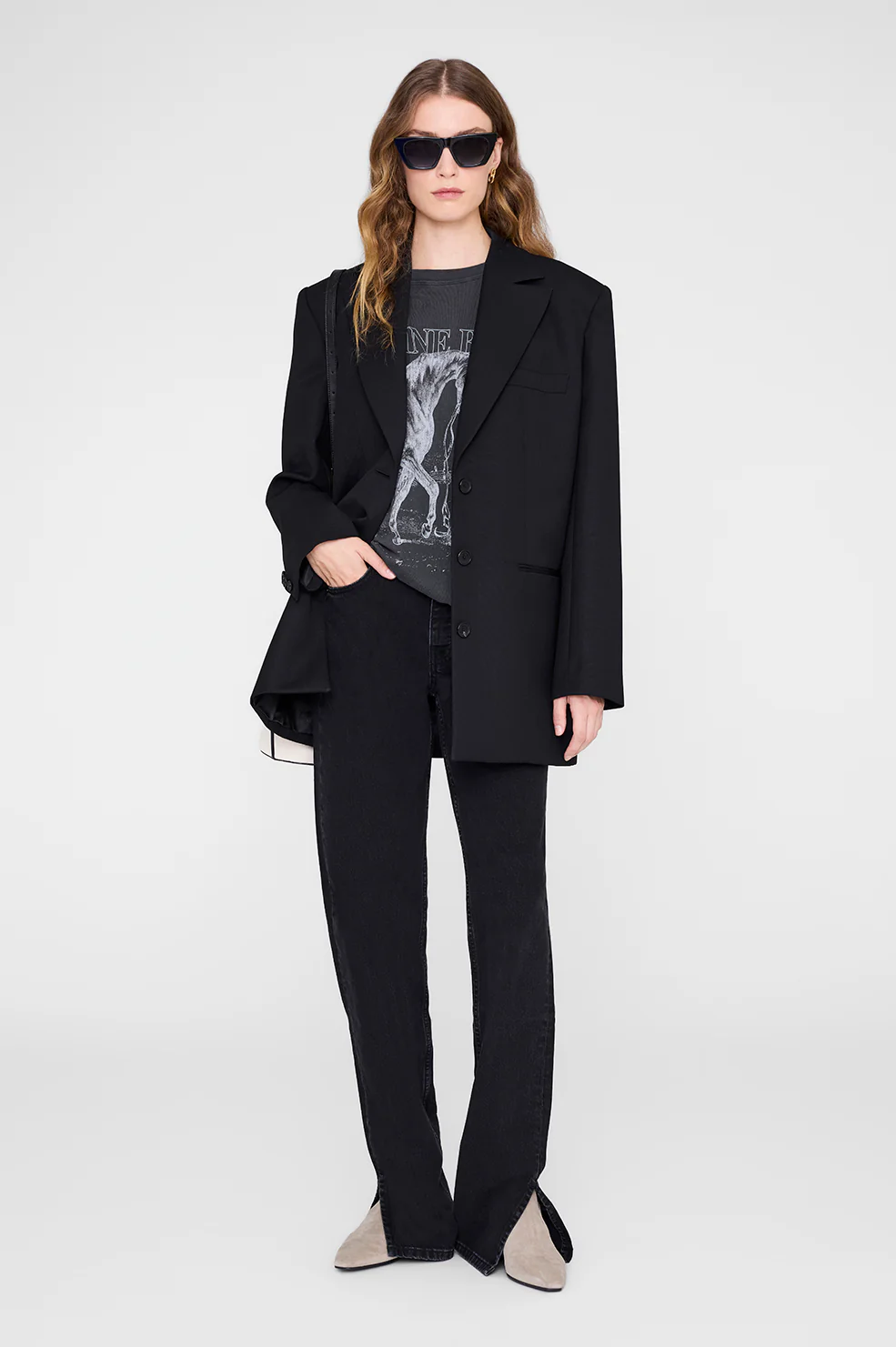 Lili Tee Horse - Washed Black