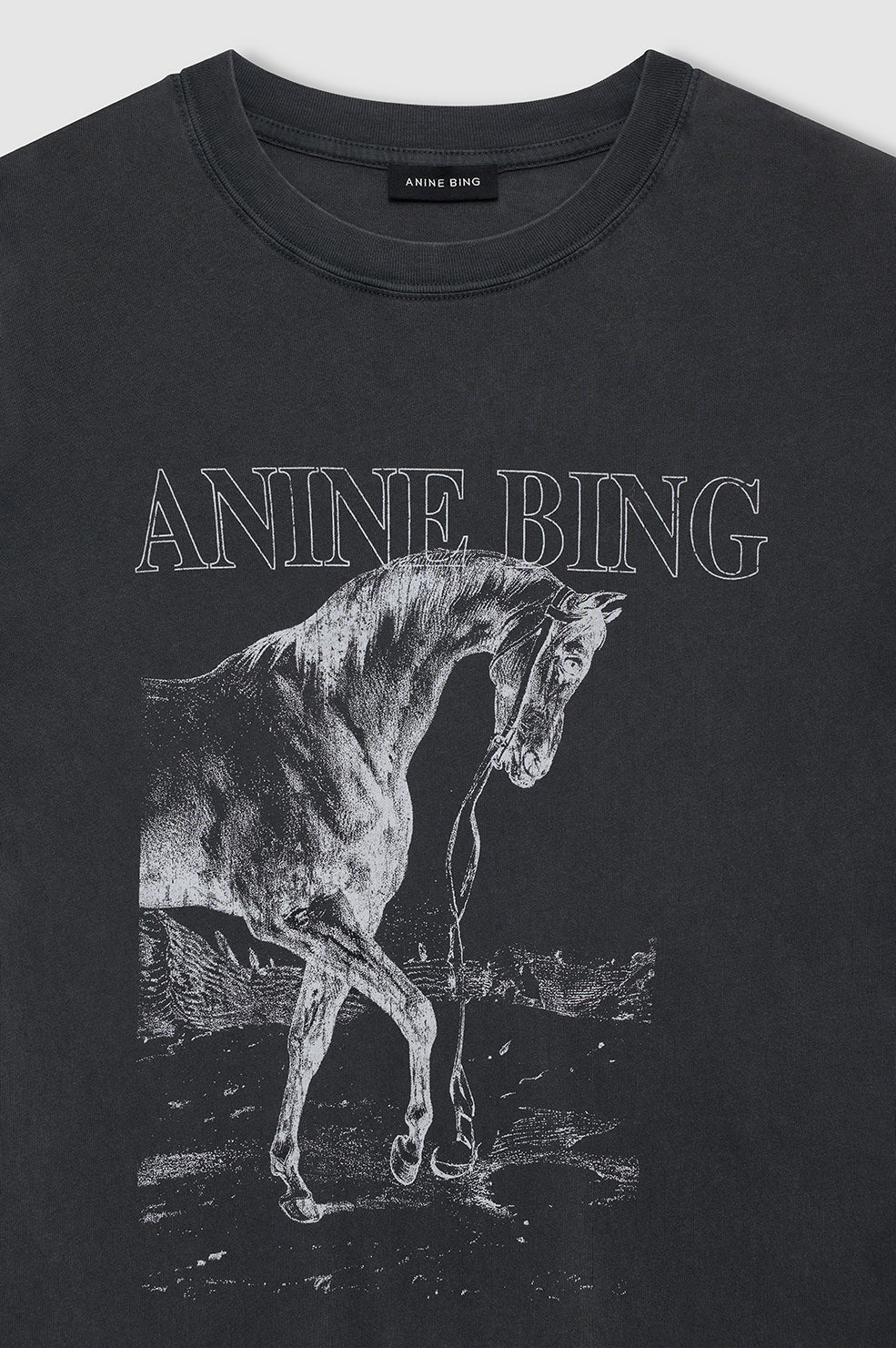 Lili Tee Horse - Washed Black