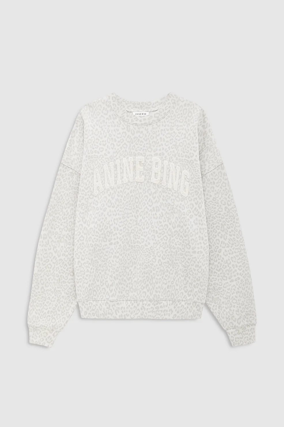 Miles Sweatshirt Anine Bing - Washed White Leopard