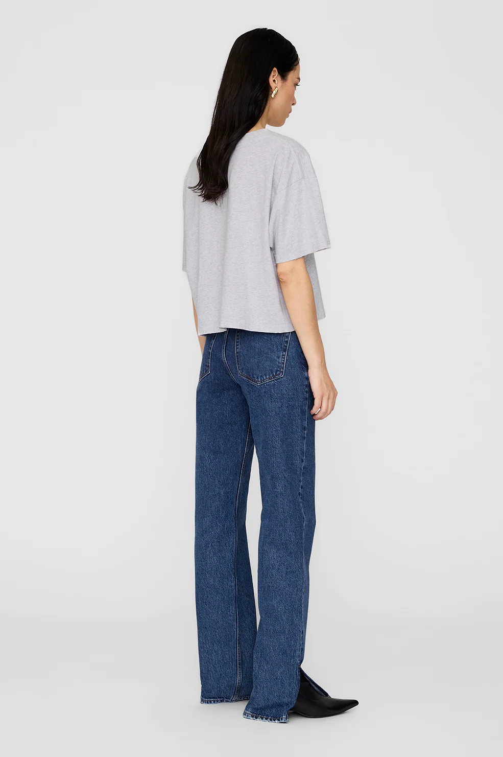 Johnny Cropped Tee - Grey