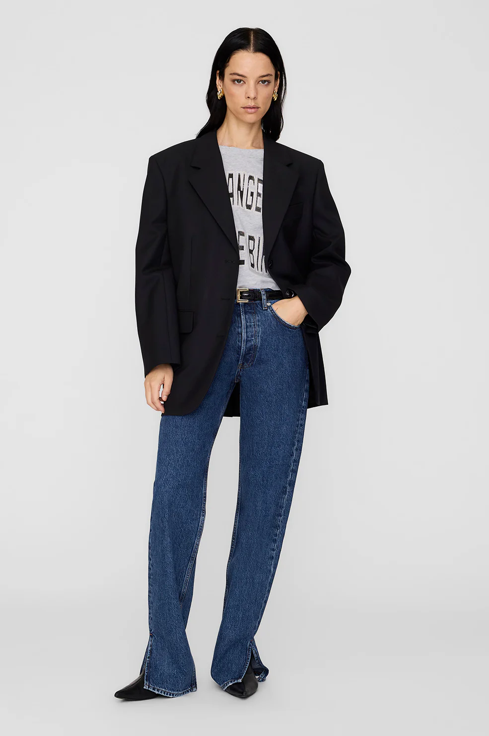 Johnny Cropped Tee - Grey
