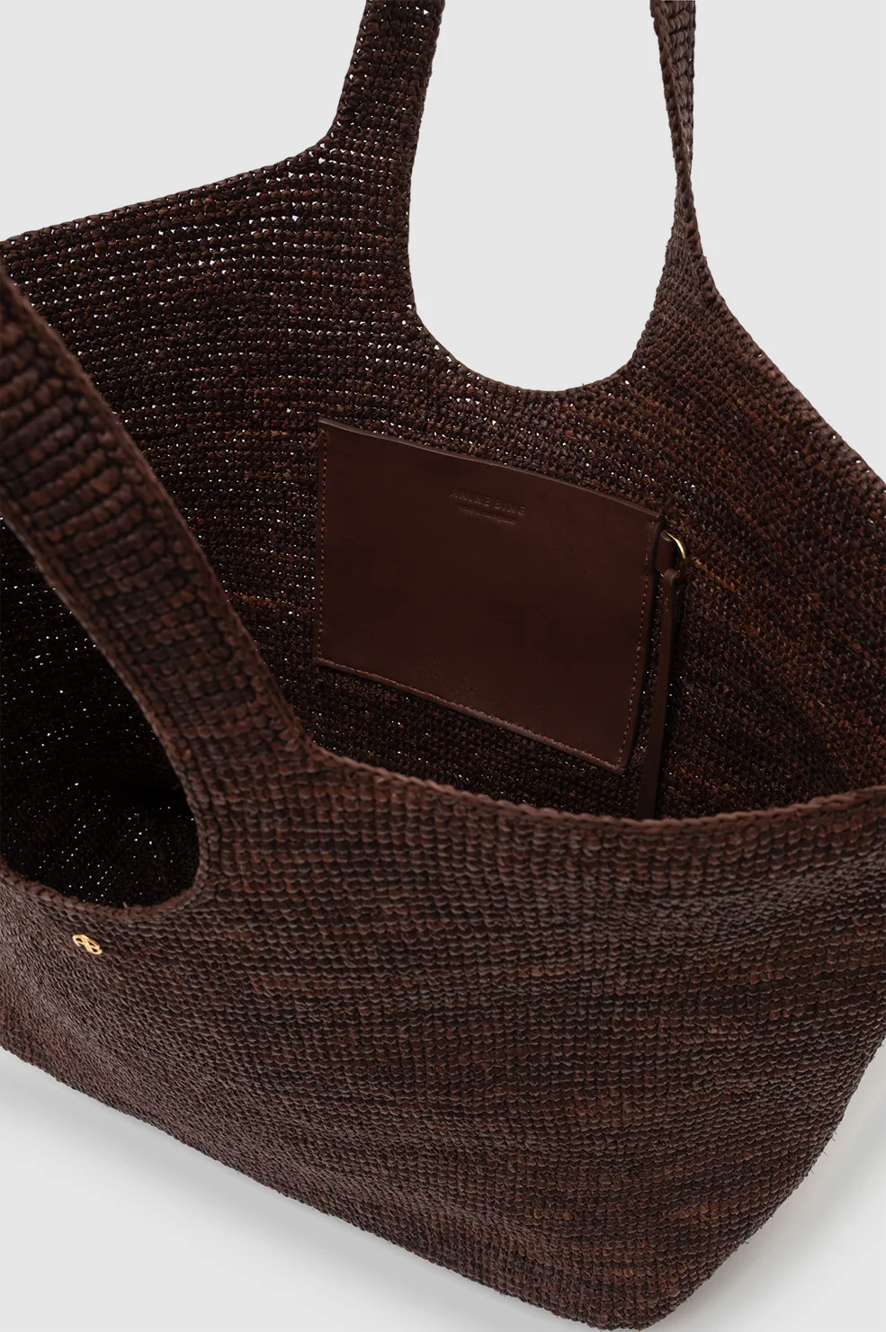 Lili Tote Raffia - Dark Brown