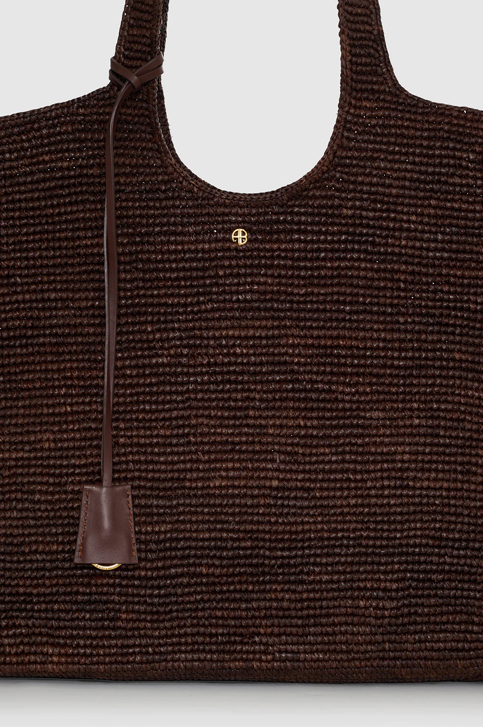 Lili Tote Raffia - Dark Brown