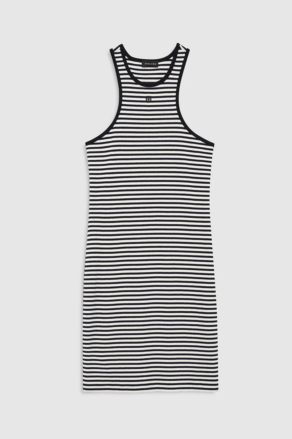 1237-cole-dress-white-and-black-mini-stripe-3.webp Cole Dress - White And Black Mini Stripe
