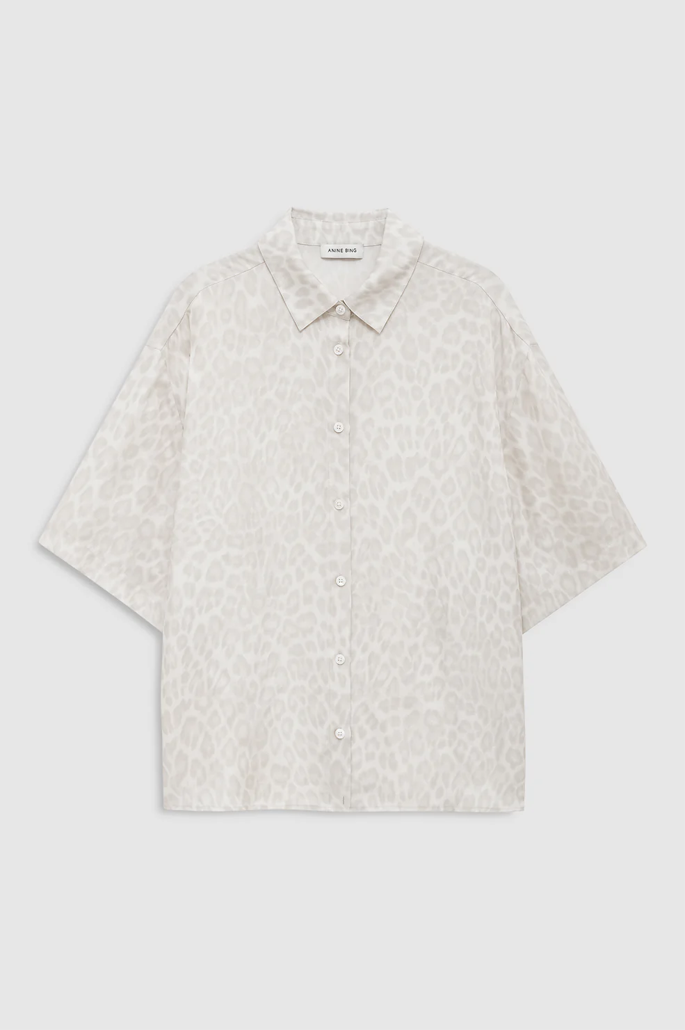 Coco Shirt - Washed White Leopard