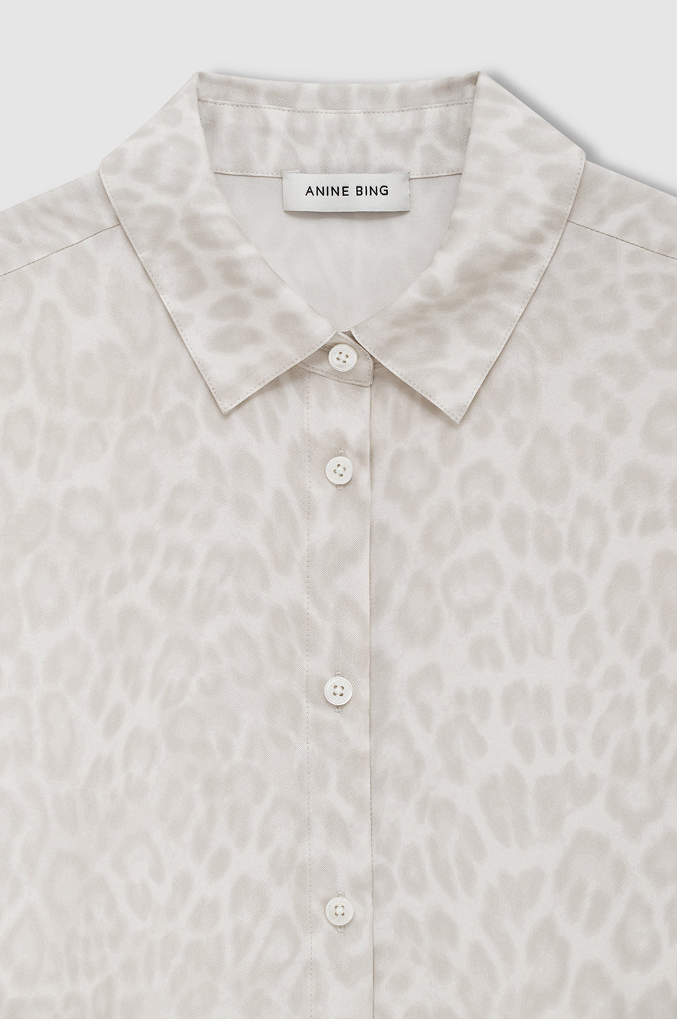 Coco Shirt - Washed White Leopard