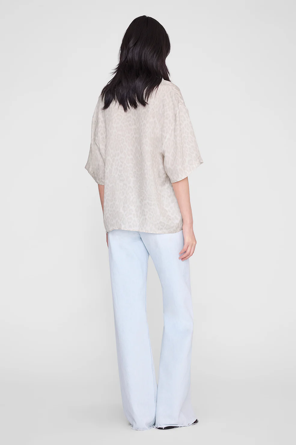 Coco Shirt - Washed White Leopard
