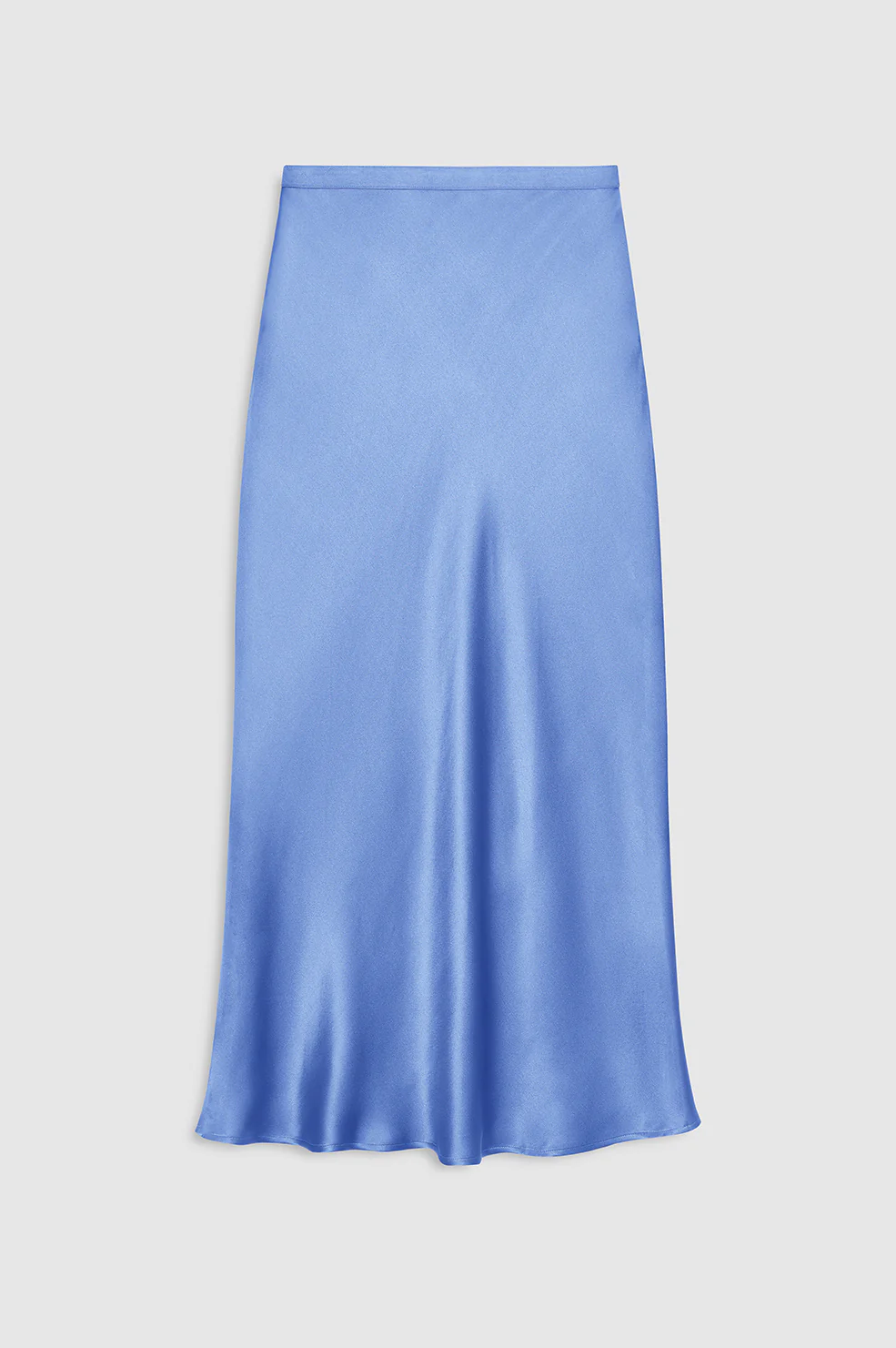 Bar Silk Skirt - Storm Blue