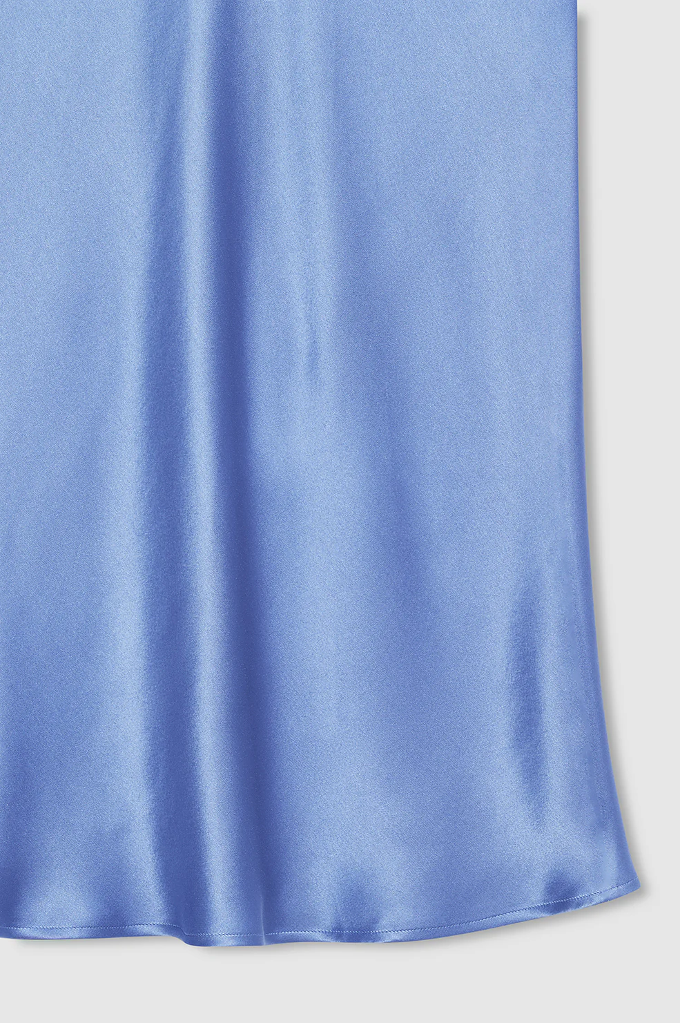Bar Silk Skirt - Storm Blue