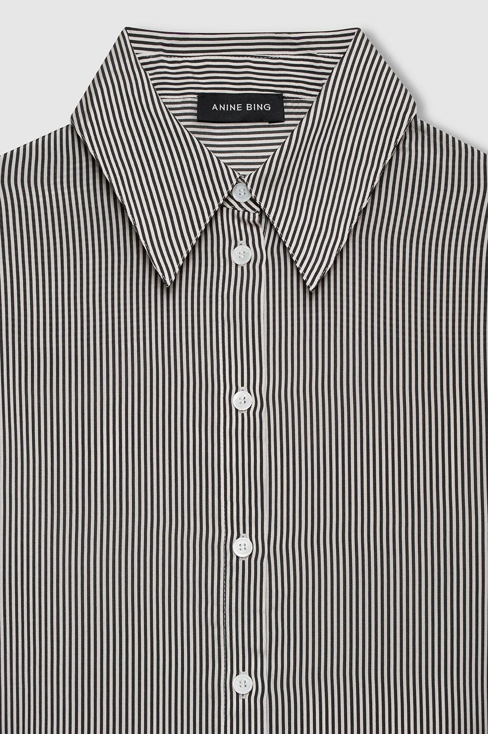 1316-bridget-shirt-white-and-black-mini-stripe-4.webp Bridget Shirt - White And Black Mini Stripe