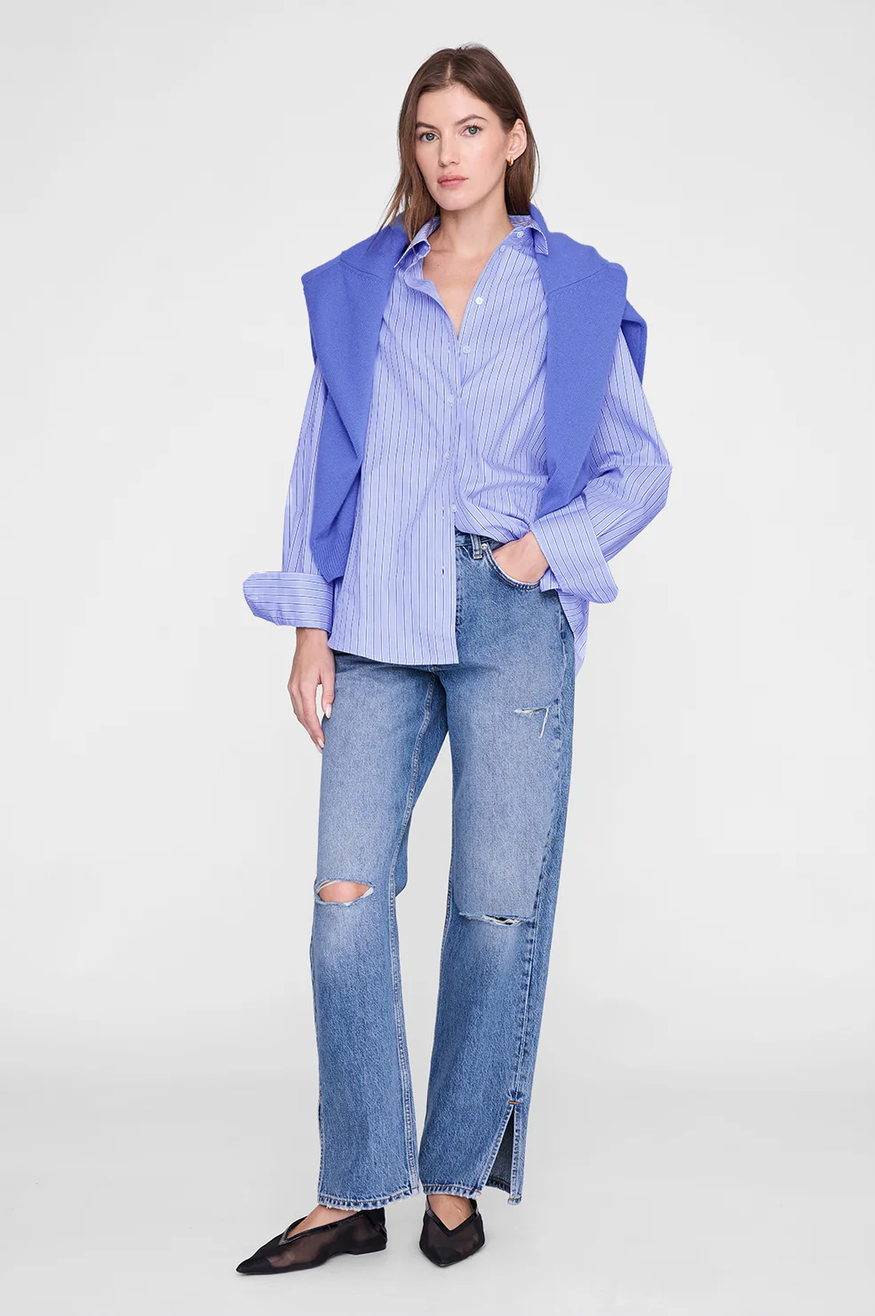 Essie Shirt - Blue Stripe