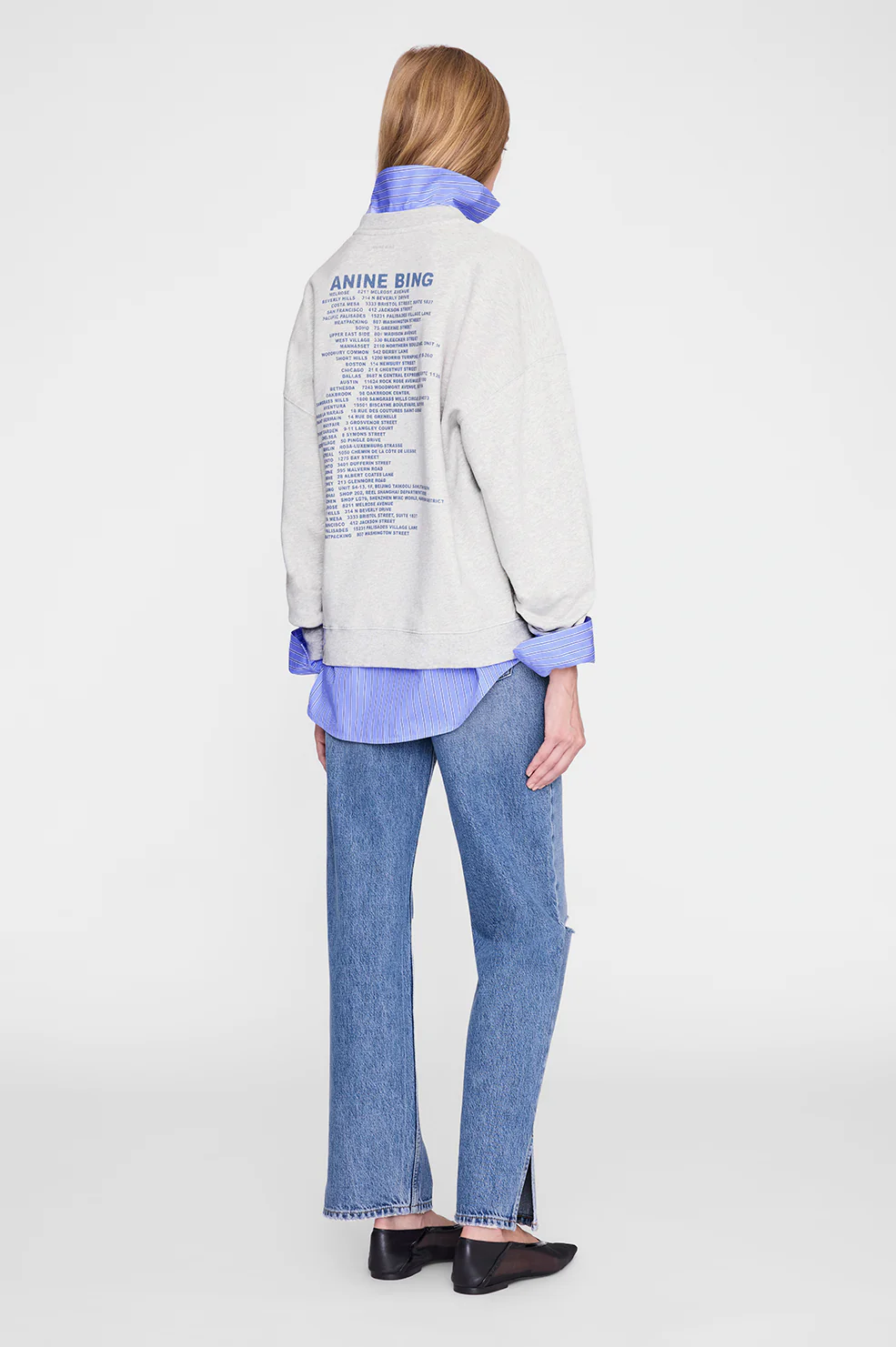 Miles Sweatshirt Waves - Heather Grey