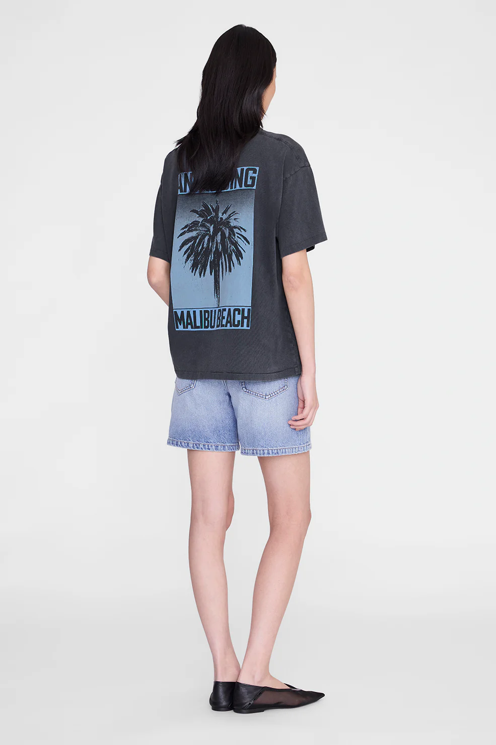 Cade Tee Palm - Washed Black