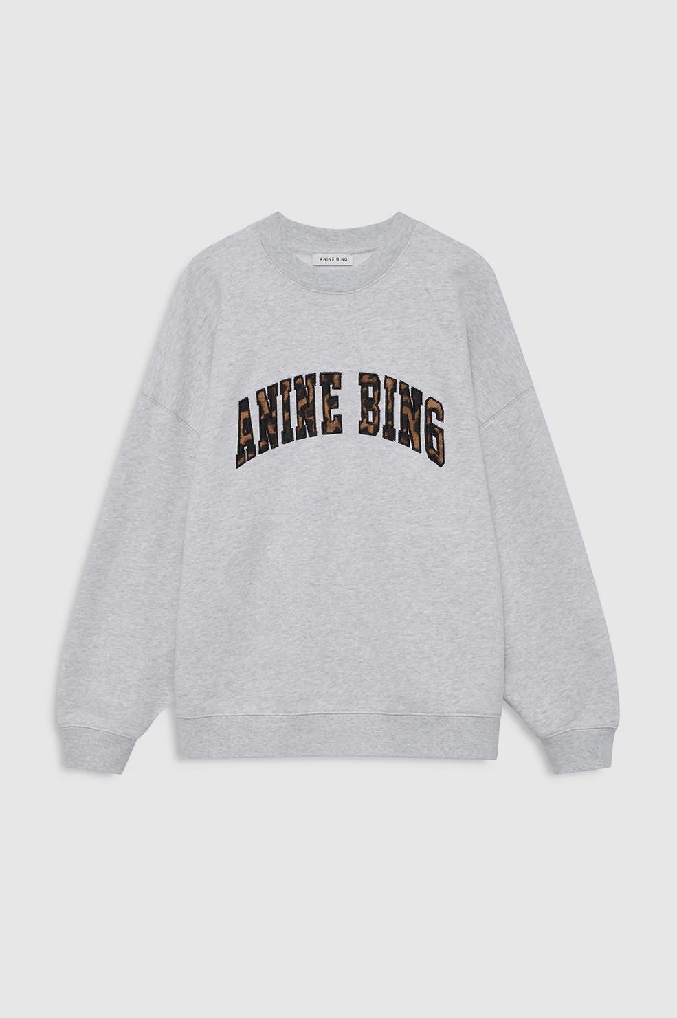 1361-miles-sweatshirt-anine-bing-leopard-heather-grey-3.webp Miles Sweatshirt Anine Bing Leopard - Heather Grey