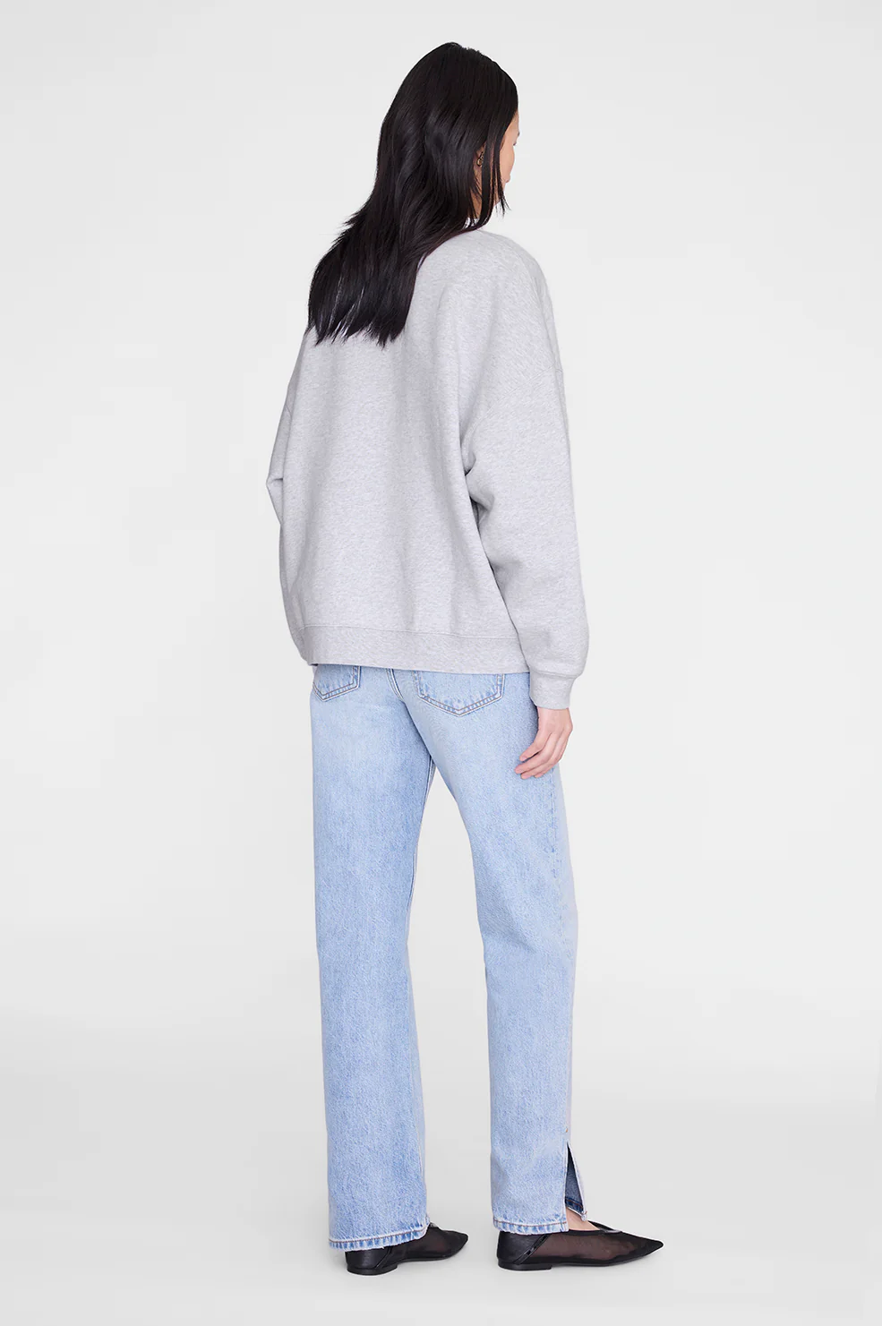 1361-miles-sweatshirt-anine-bing-leopard-heather-grey-5.webp Miles Sweatshirt Anine Bing Leopard - Heather Grey