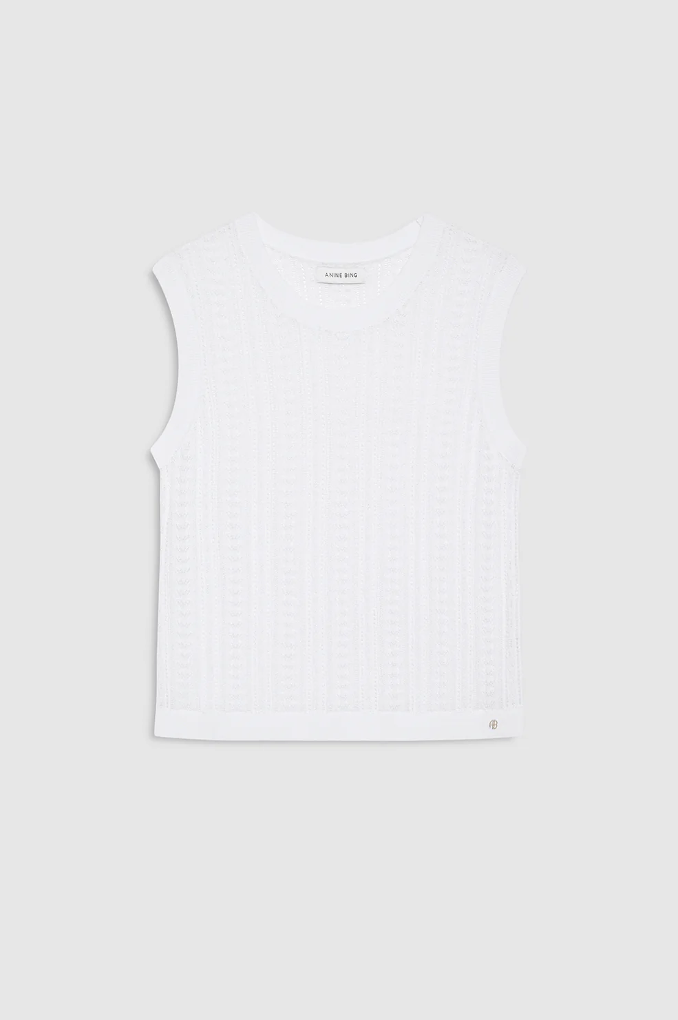 Moni Crop Tank - White