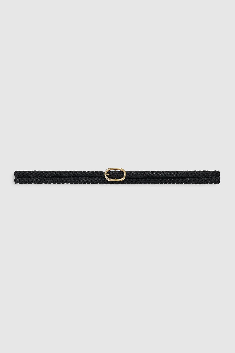 Small Double Signature Link Belt Braided - Black