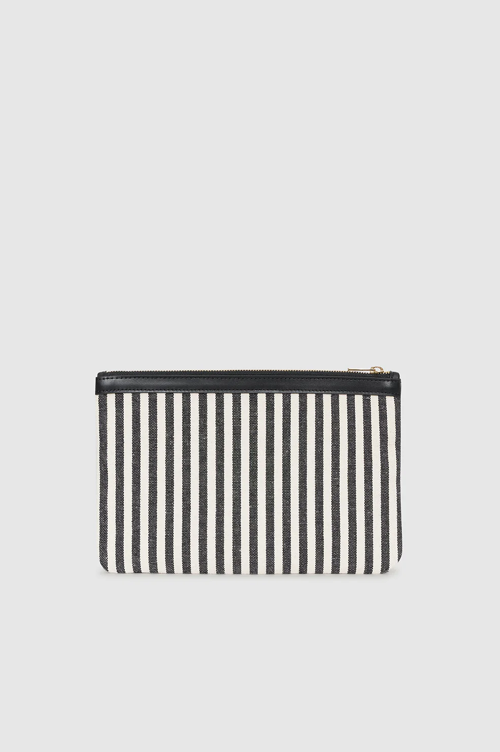 Lili Pouch - White And Black Stripe