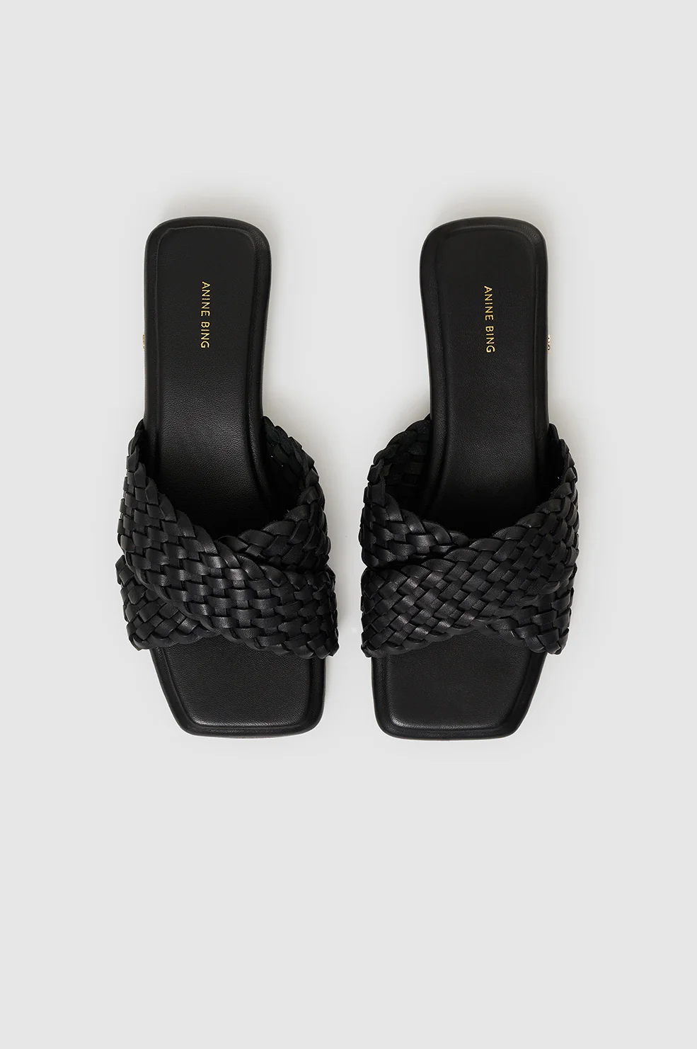 Ria Slides Braided - Black