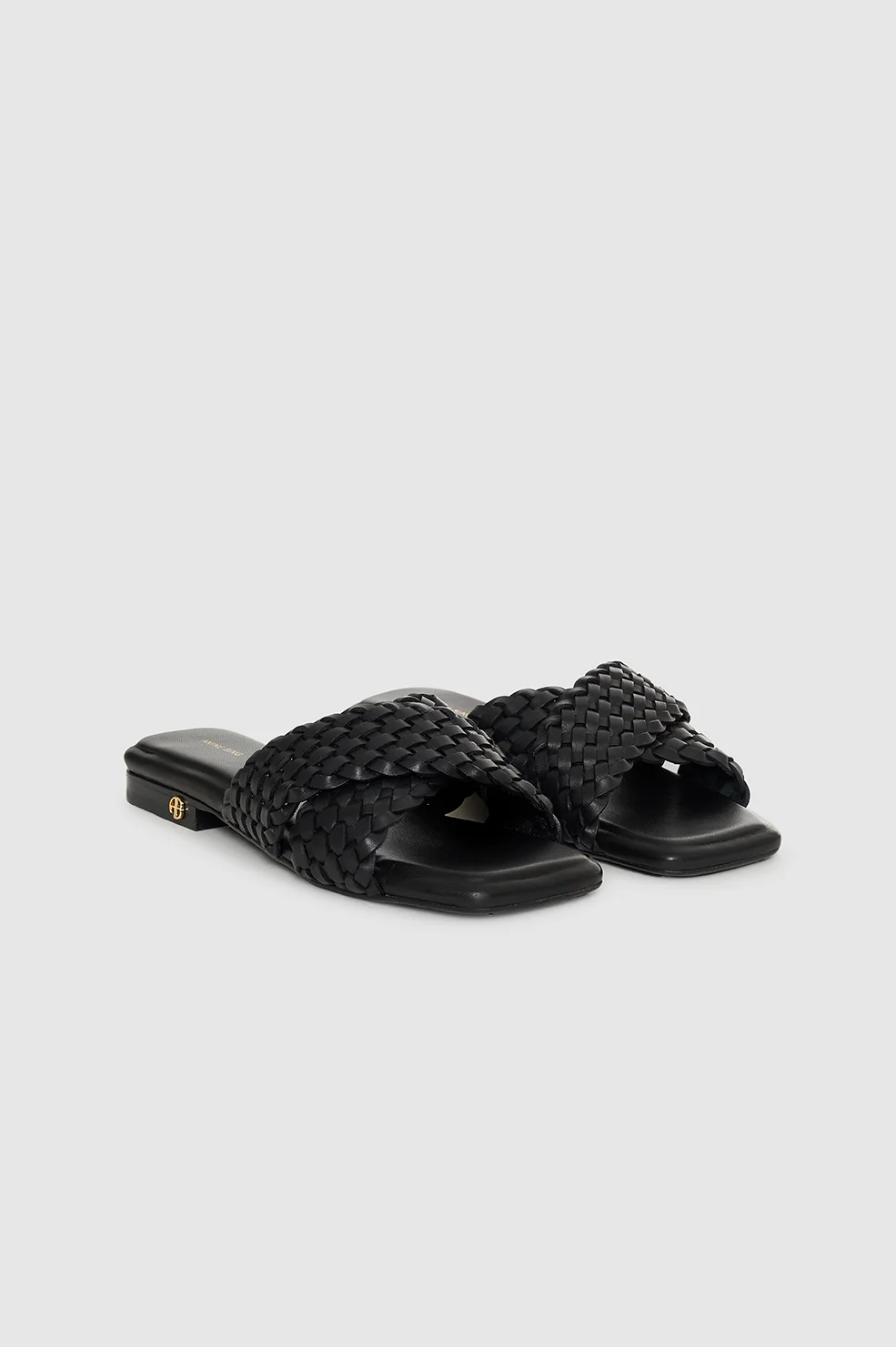 Ria Slides Braided - Black