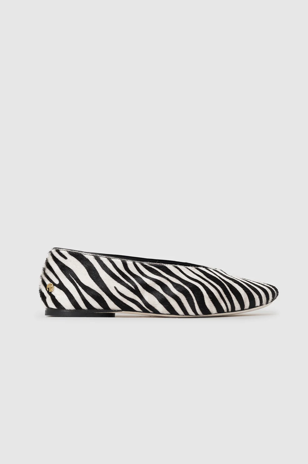 Ana Flats Calf Hair  - Zebra