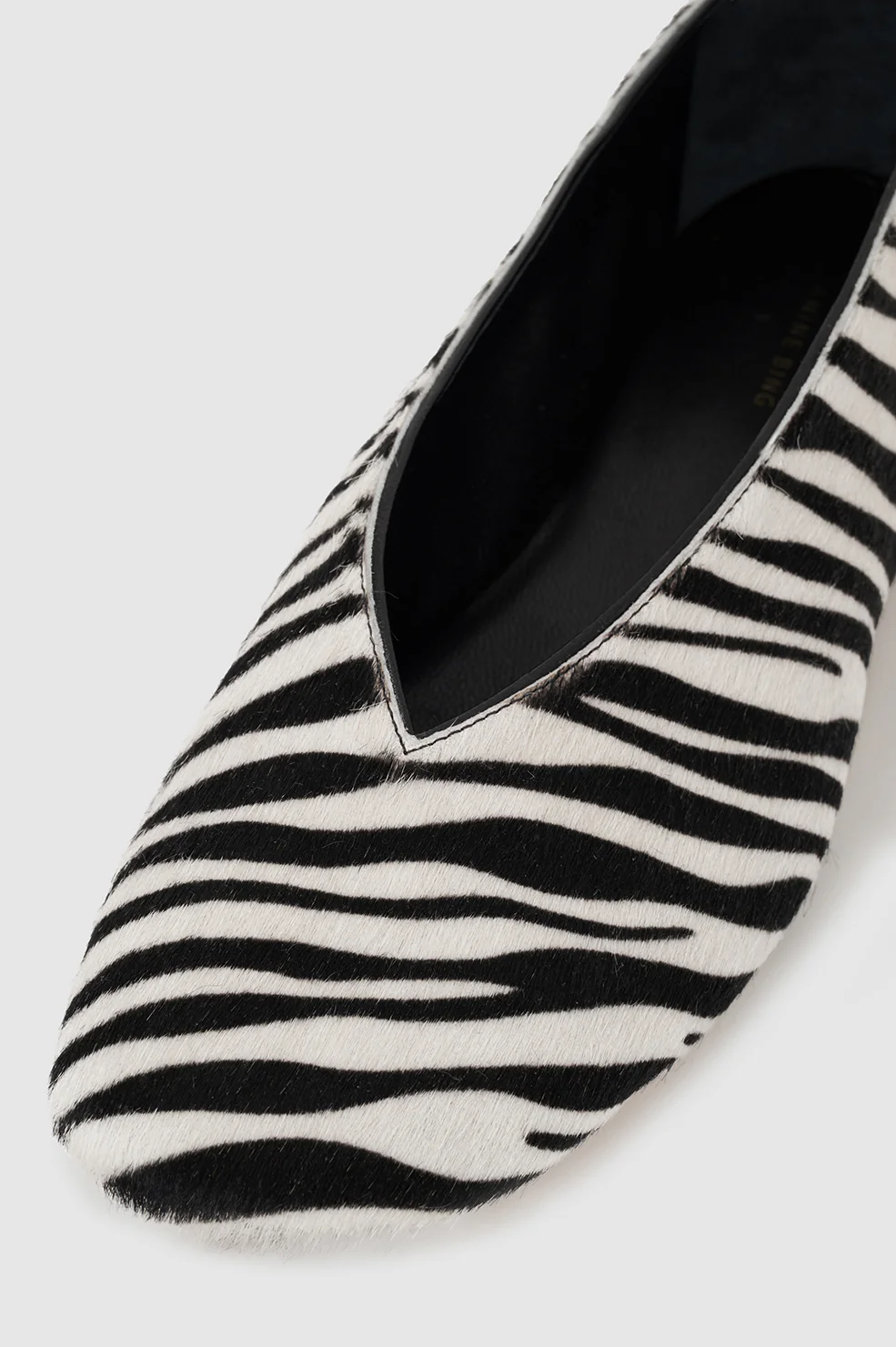 Ana Flats Calf Hair  - Zebra