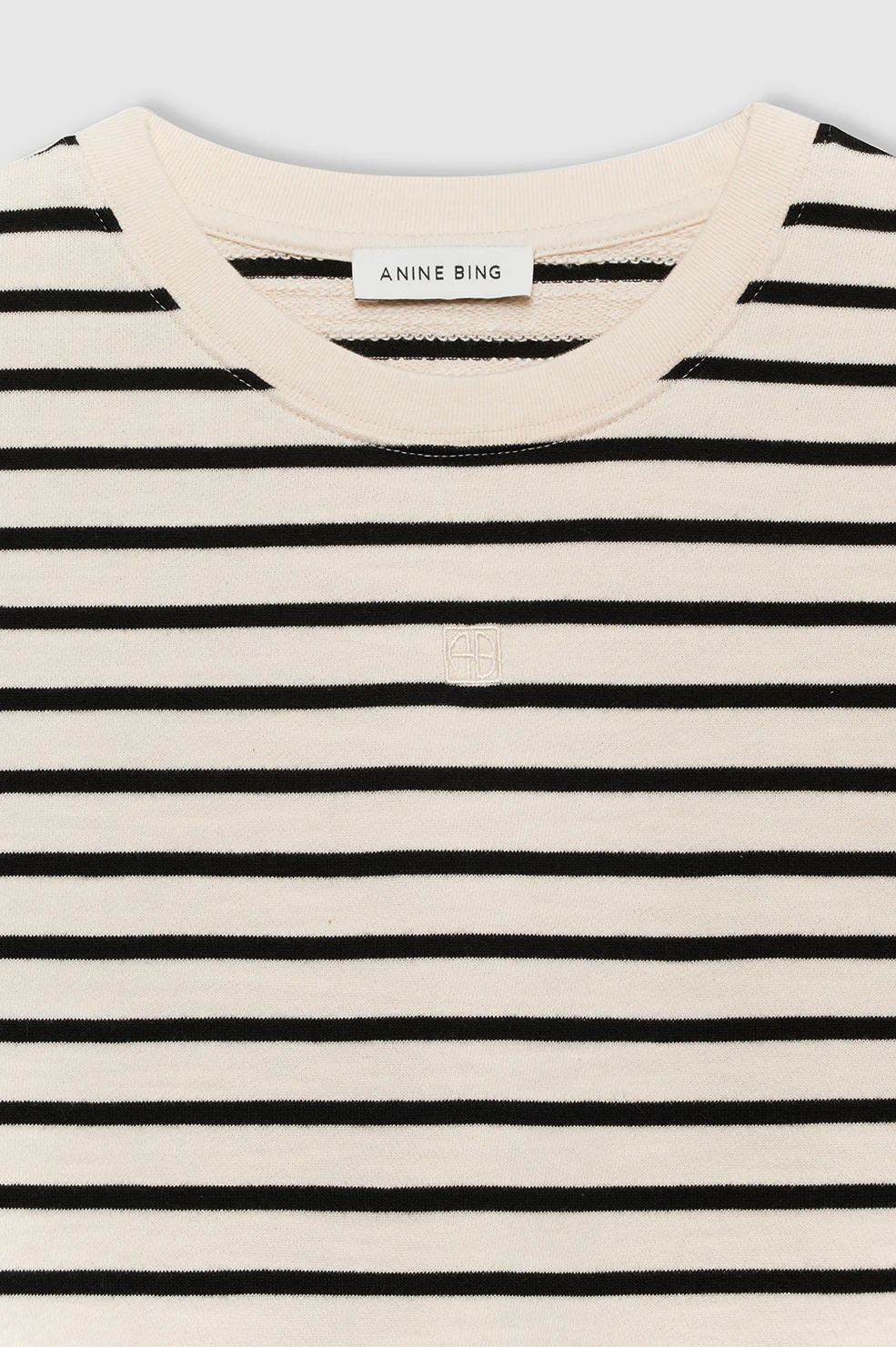 1422-myers-cropped-tee-black-stripe-french-terry-4.webp Myers Cropped Tee - Black Stripe French Terry