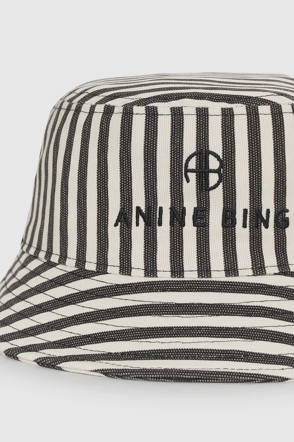 Nicks Bucket Hat - White And Black Stripe