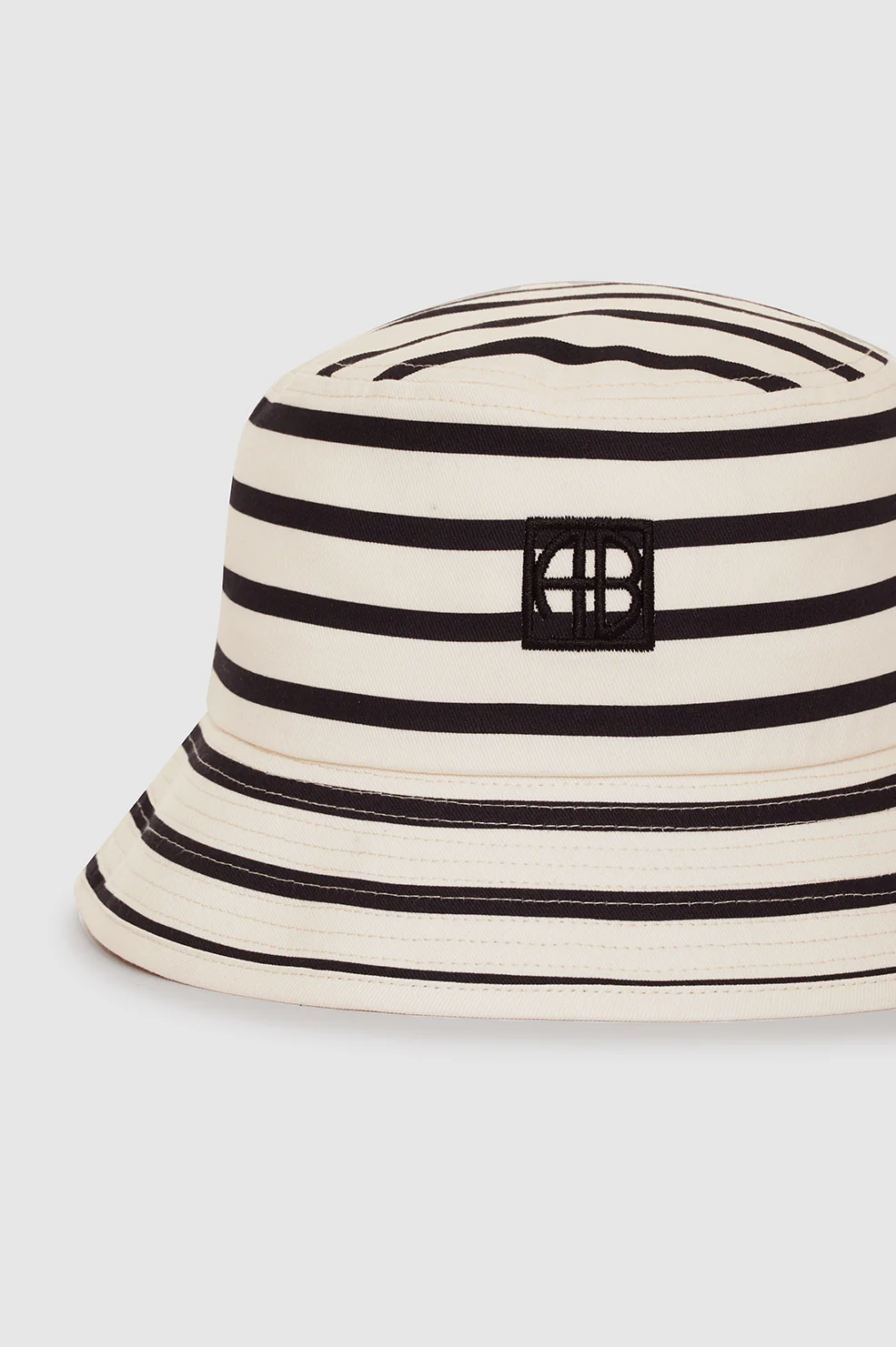 Nicks Bucket Hat - Black Stripe French Terry