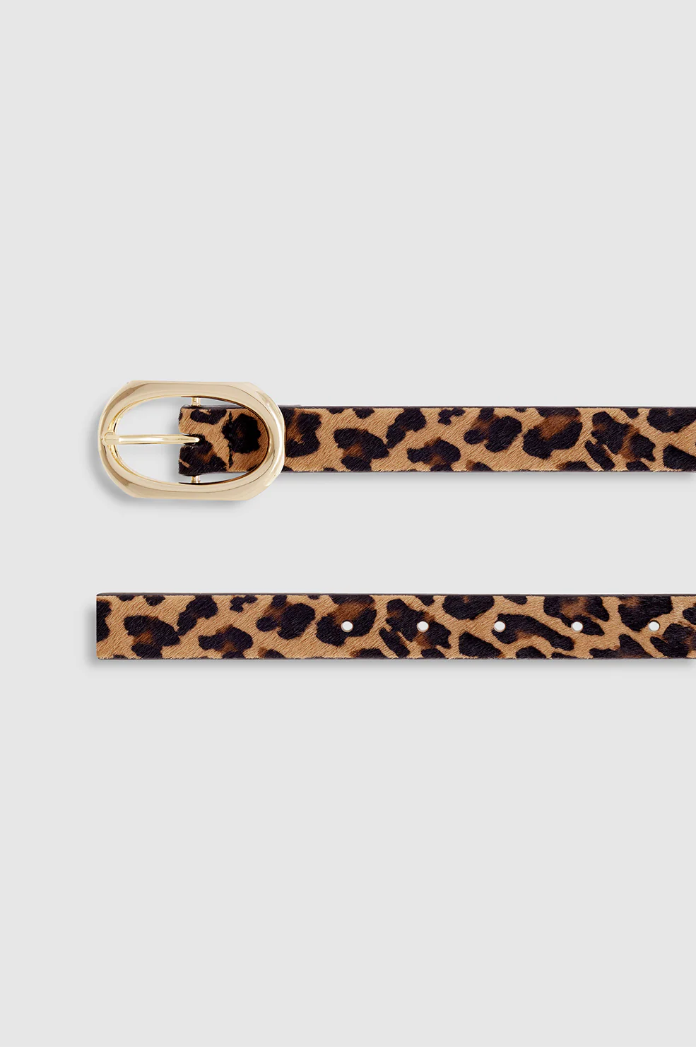 Small Signature Link Belt - Leopard