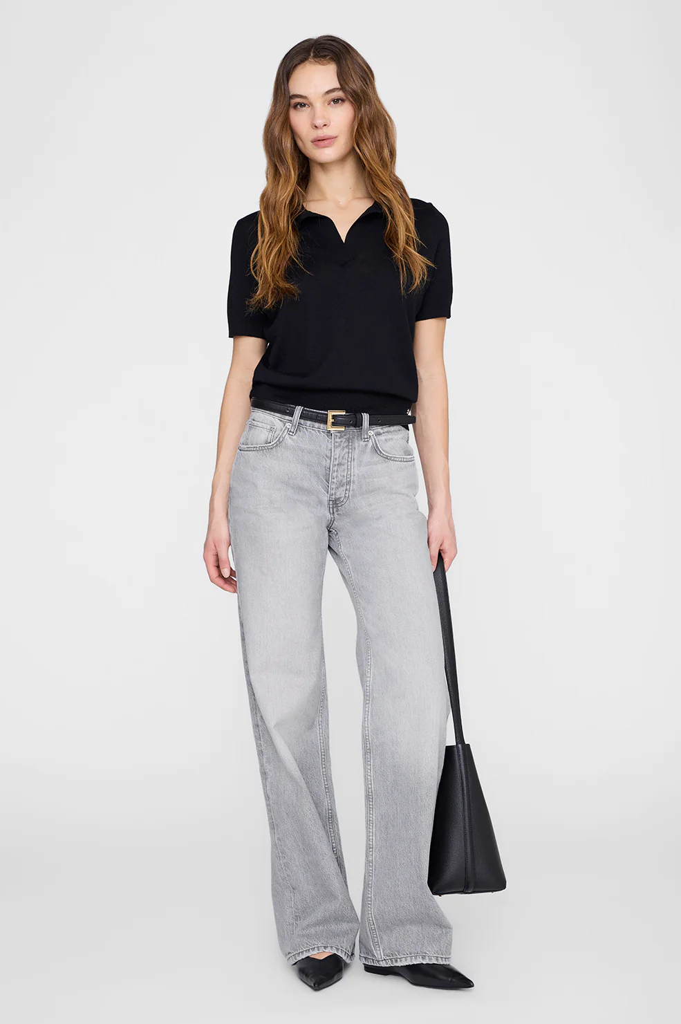 1493-moni-polo-sweater-black-1.webp Moni Polo Sweater - Black