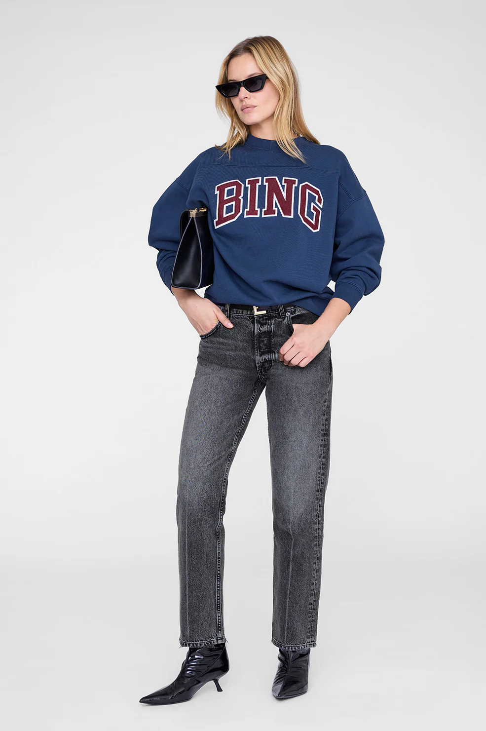 Trenton Sweatshirt Bing - Washed Navy