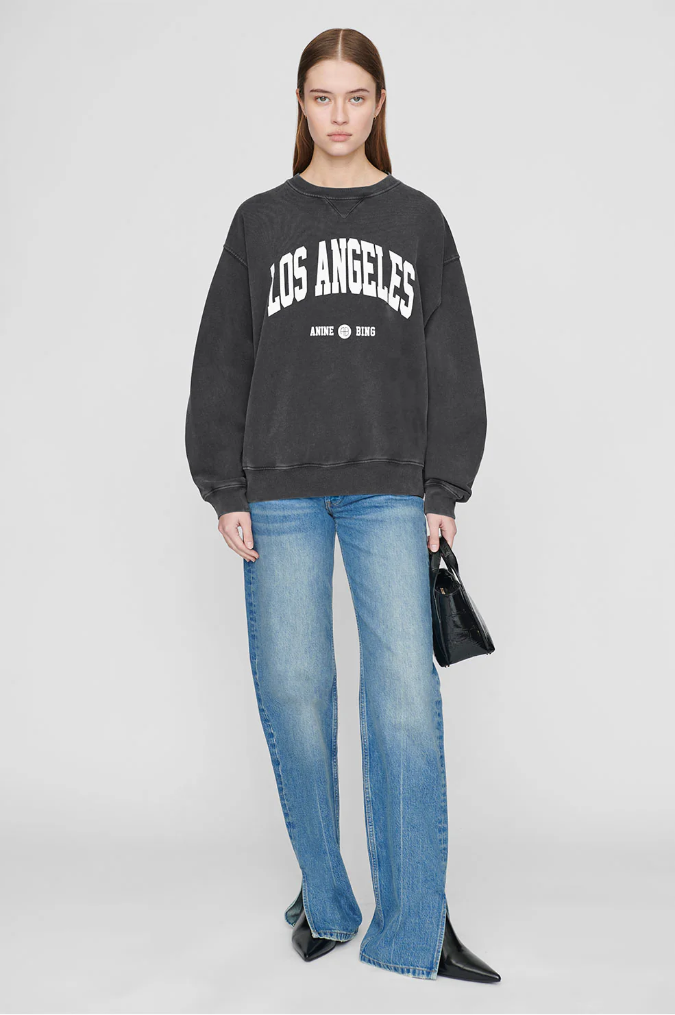 1607-ramona-sweatshirt-university-los-angeles-washed-black-1.webp Ramona Sweatshirt University Los Angeles - Washed Black