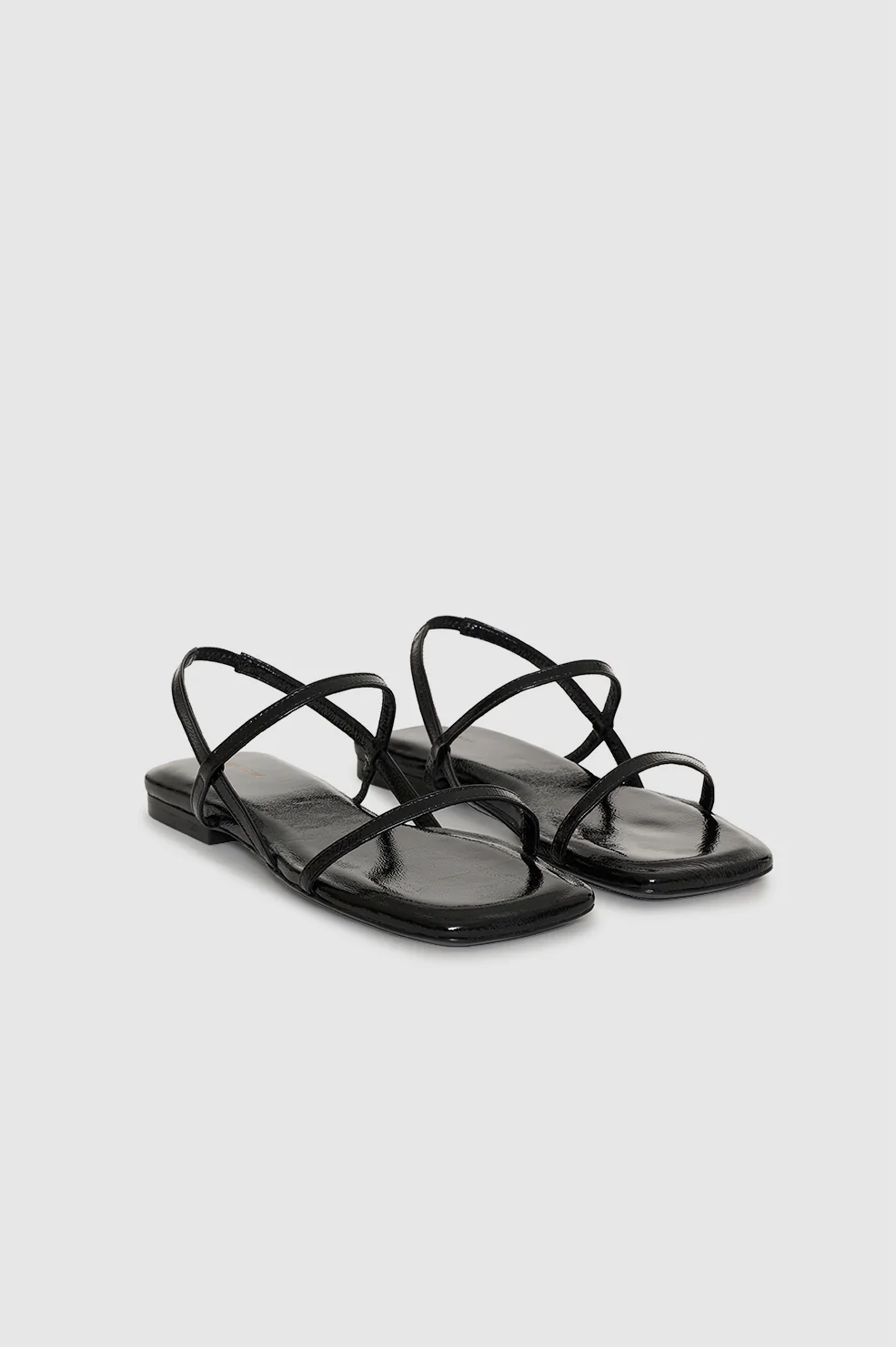 Hilda Flat Sandals - Black