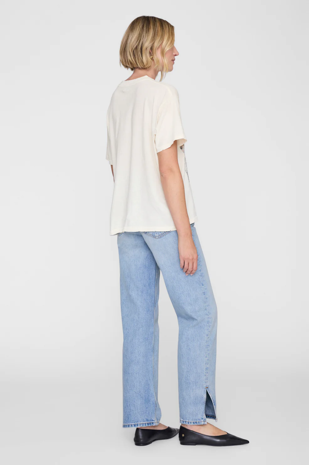 Cade Tee Wildflowers - Off White