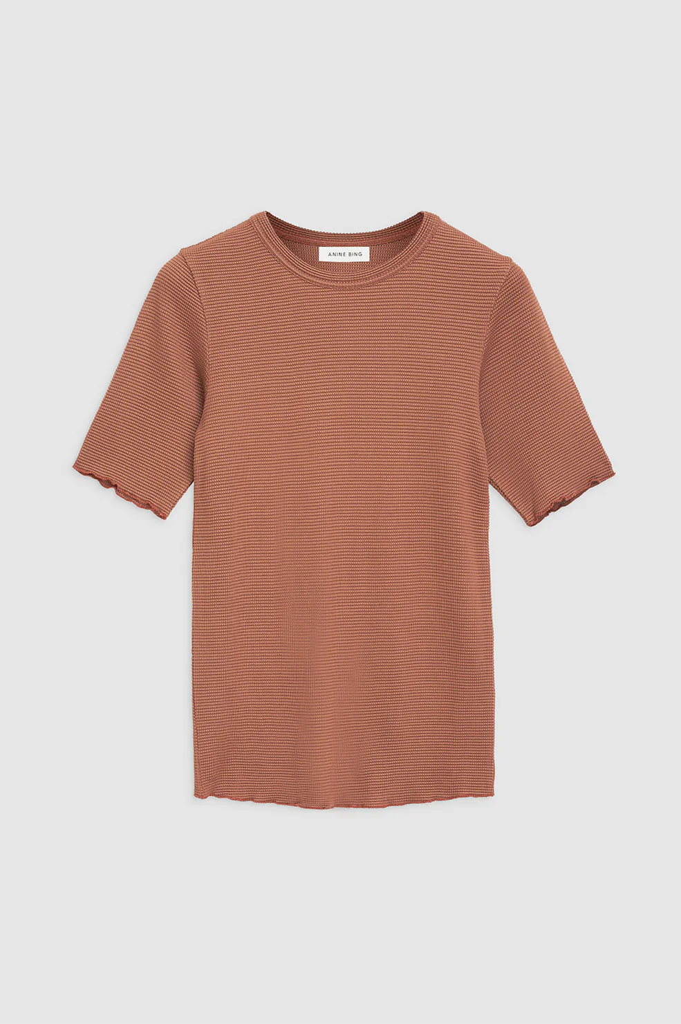 Caitlyn Top - Terracotta Waffle