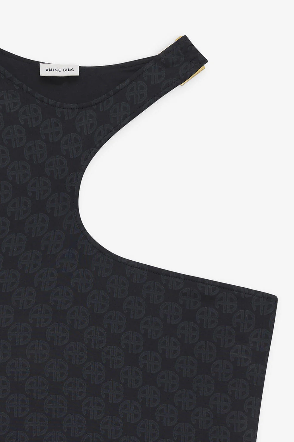 Lesly One Piece - Black Monogram Print