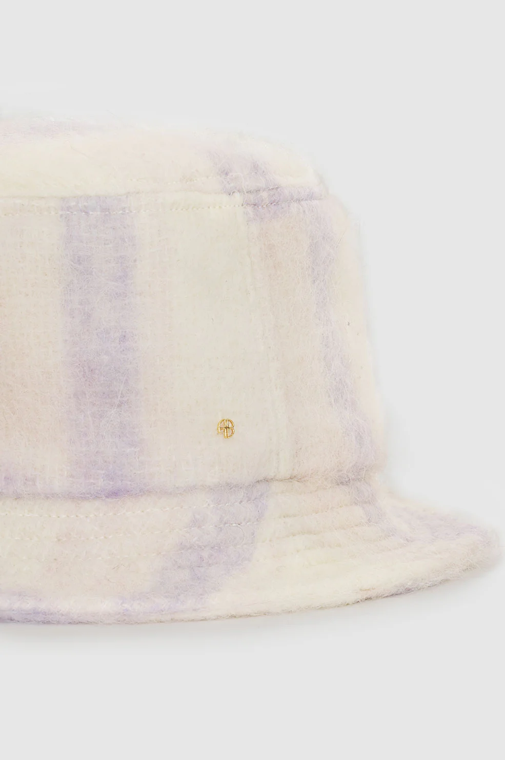 Cami Bucket Hat - Lavender And Cream Check