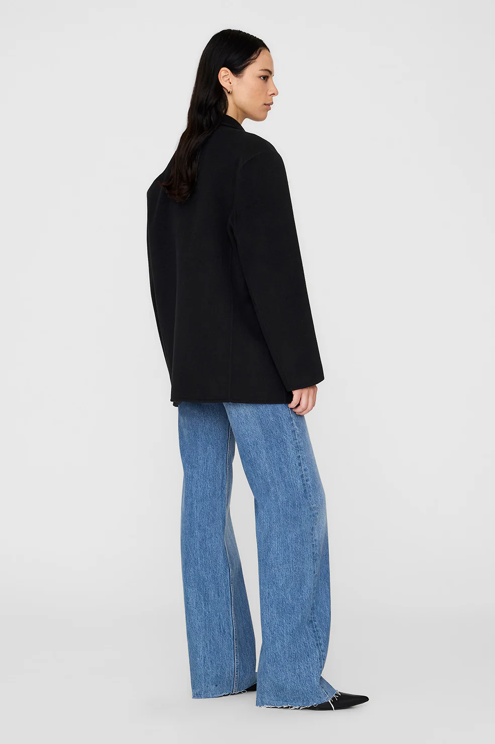 Quinn Blazer - Black Cashmere Blend