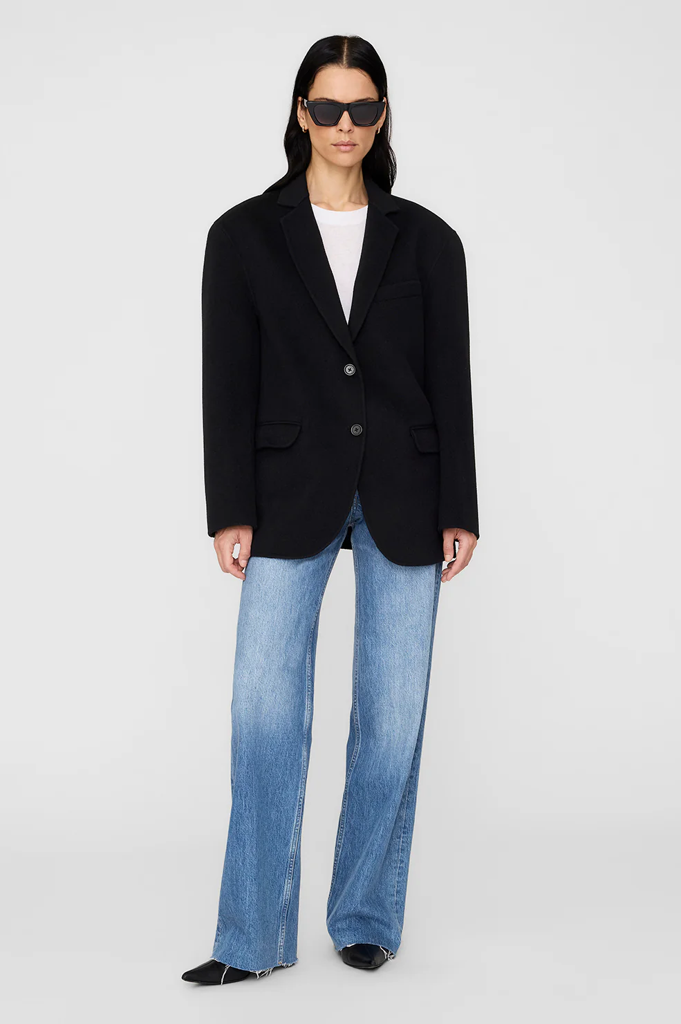 Quinn Blazer - Black Cashmere Blend