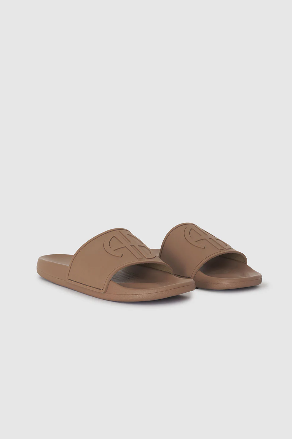 Isla Slides - Camel Monogram