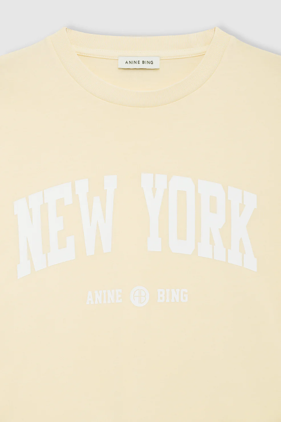 Cade Tee New York University - Butter Yellow