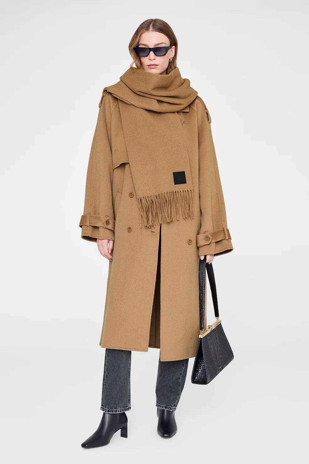 Augustina Scarf - Camel Wool