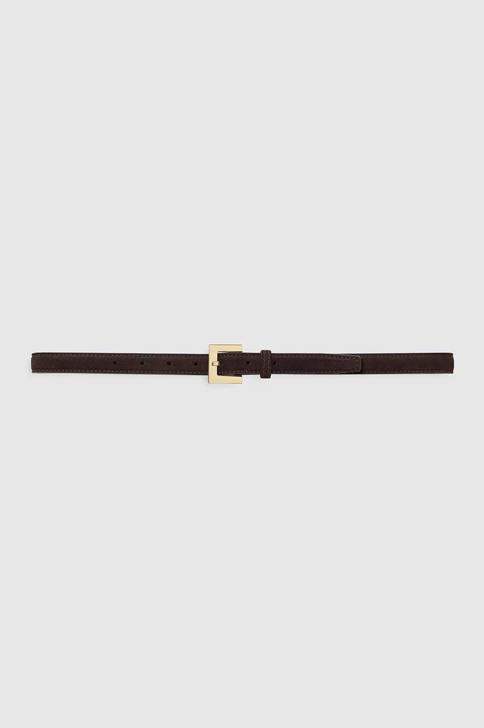 Nicola Belt - Dark Brown Suede